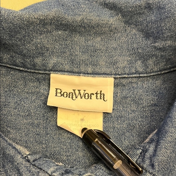 BonWorth Blue Denim Top - Picture 6 of 8